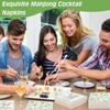 200 Pieces Mahjong Cocktail Napkins Disposable 4 Style 10" x