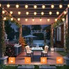 OHLUX 30FT Solar Globe String Lights Outdoor,Waterproof Solar G40 Patio