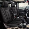 Unbranded For Jeep Wrangler 2018-2025 Car PU Leather Seat Covers