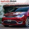 Jogscay License Plate Bracket Accessories for Chrysler Pacifica 2017 2018