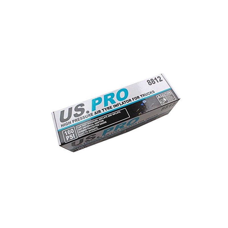 US PRO High Pressure Air Tyre Inflator Gauge Ideal for