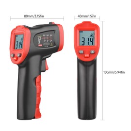 -50℃～950℃ /-58℉～1742℉ Infrared Thermometer IR Laser Thermometer Handheld Non-Contact Digital Temperature Tester Pyrometer Temperature Gun for Kitchen Cooking BBQ Chocolate Pizza Industrial【Non-Body Use】