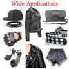 Megoto 100 Sets Cone Spikes Screwback Studs Rivets Metal Spikes