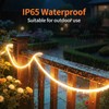 Lightonight Solar LED Strip Lights,32.8FT 6000mAh Large Capacity Solar String