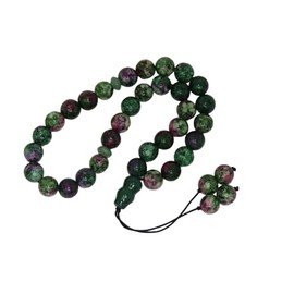N282-33 Bead Worry Fidget Prayer Beads Tasbih Beads 8mm Ruby Zoisite Gemstone Beads Handmade by Jeannieparnell