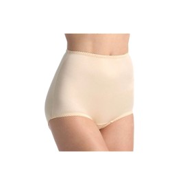 Rago Women's Plus Light Control Smoothing Brief Panty, 910X, Beige, 7X