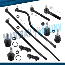 BOXI Inner Outer Tie Rod Track Bar Ball Joint Kit For 1994 - 1997 Dodge Ram 1500 2500