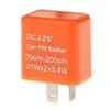 KOZEEY 【ノーブランド 品】フラッシャーリレー 12V 2ピン オートバイ用 LED ターン シグナル ランプ