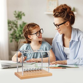 Smilesorg Smilesorg Newton's Cradle Balance Balls Fascinating Physics Gadget for Home and Office 7 Beads