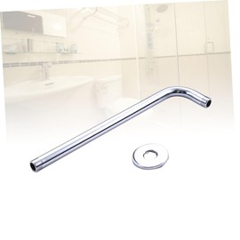 Operitacx Duscharm und Flansch aus Edelstahl Wandmontage Langlebig Korrosionsbeständig Kompatibel mit Verschiedenen Duschköpfen für Standard badezimmerinstallation Silberfarben