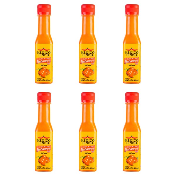 Mexico Lindo Red Habanero Hot Sauce | Real Red Habanero