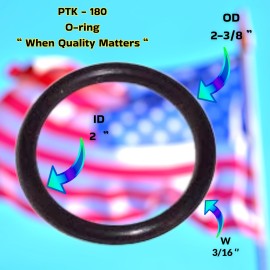 LIBERTY SEALS Vertical Filter Manifold O-ring - (10-PACK ) PTK-180 Replacement For Sta-Rite ®