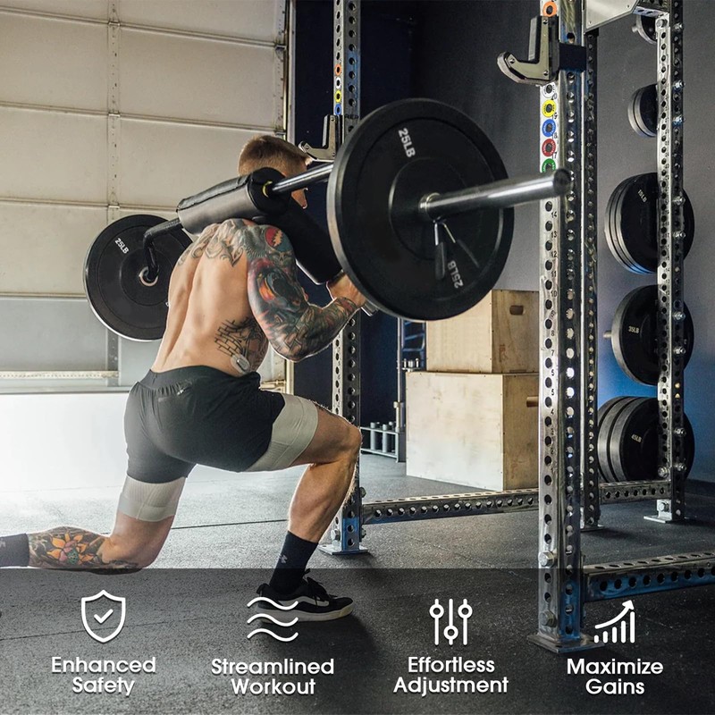 Mikolo Squat Rack Magnetic Position Markers - Power Cage Attachment,