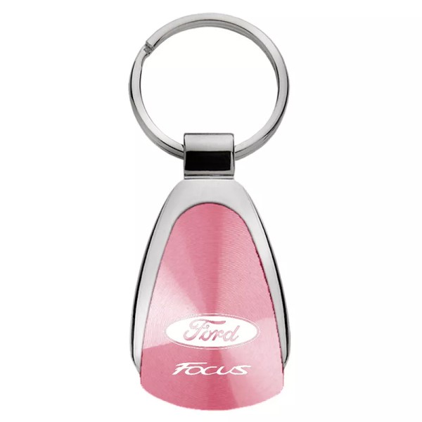 Ford Focus Tear Drop Key Ring (Pink)