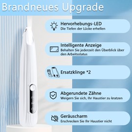 Mucek Leise Hundeschermaschine, Pfotentrimmer für Hunde mit LED-Licht, Hundepfoten Trimmer Wiederaufladbarer, Pfoten Rasierer für Hunde und Katze Dickes, Lockiges und Langes Tierhaare