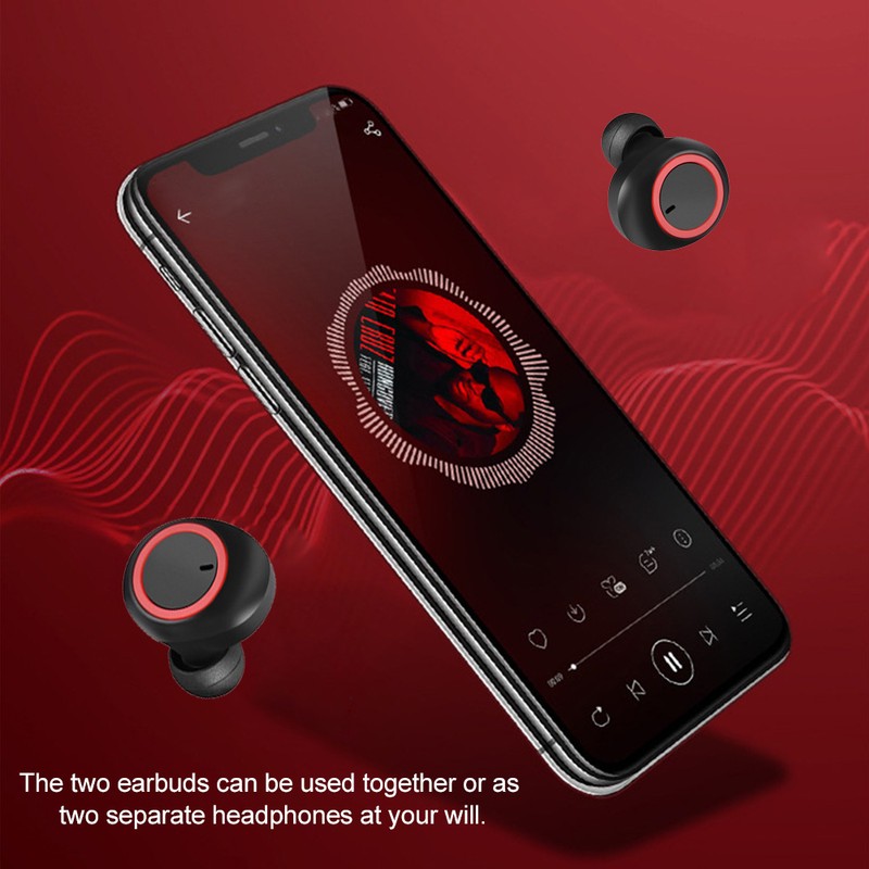 TWS Mini Bluetooth Wireless Headphone Magnetic Charging Binaural Call Sports