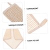 SAFIGLE 3Pcs Natural Ramie Bath Cloths for Adults Lightweight Washcloths