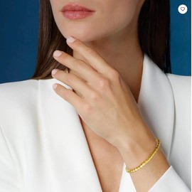 Tidefire Stainless Steel Bamboo Design Bracelet Titanium Steel Bangle (Gold)