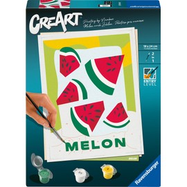 Ravensburger CreArt 25516 Melons Painting by Numbers Adults, DIY Painting Set with Brush and Acrylic Paints, Gift for Women and Men, Painting for Adults