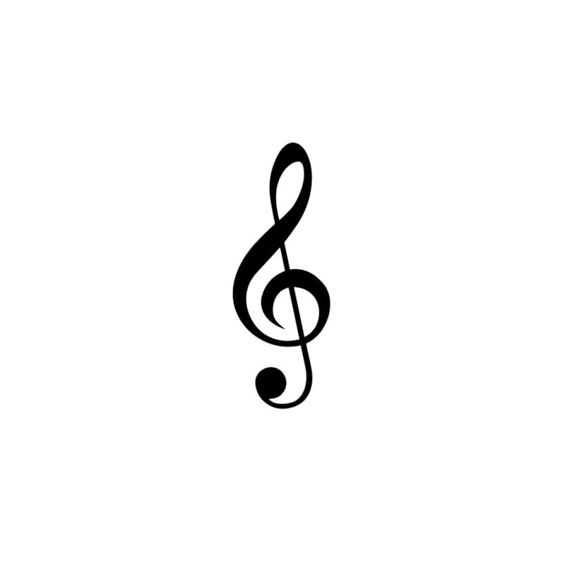 Small Treble Clef Tattoo | Temporalis® | Ephemeral, Vegan &