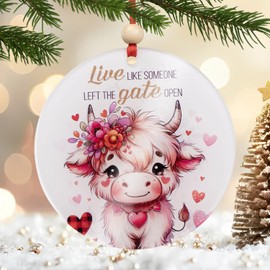 Highland Cow Welder Ornament - Unique Welding Gift for Christmas Tree