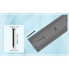 Hardware Nails 1.5-inch Length Carbon Steel Point Tip Wall Cement Nail Black 50（+-%2）pcs