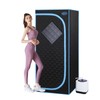 67" Portable Sauna Box with Chair, Personal Sauna Tent 2.2L