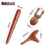 PAVIKE Pressure Point Pushing Rod, Wooden 3 Types, Set of