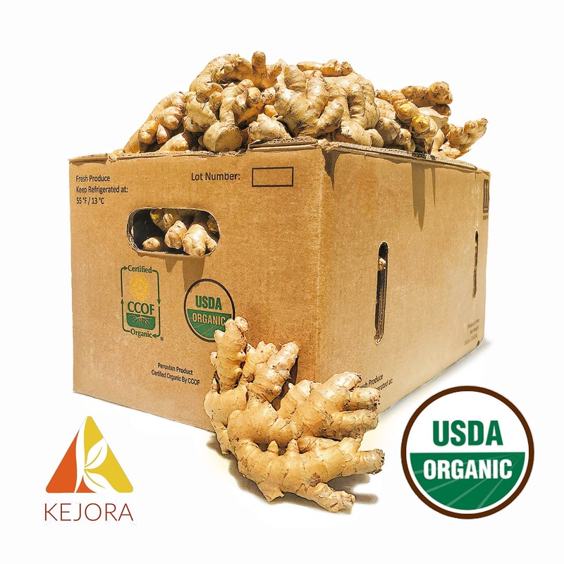 Kejora 100% ORGANIC Fresh Ginger Root - Source from Peru