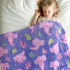 Axolotl Blanket Glow in The Dark Animal Throw Blanket Soft