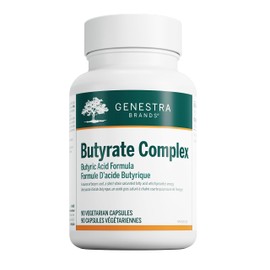 Genestra Brands - Butyrate Complex - Butyric Acid from Calcium/Magnesium Butyrate* - 90 Vegetable Capsules