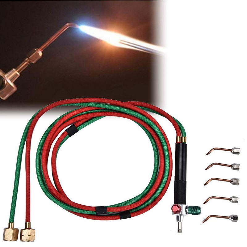 Junlucki Oxygen Acetylene Welding Torch, Jewelry Torch Kit with 5