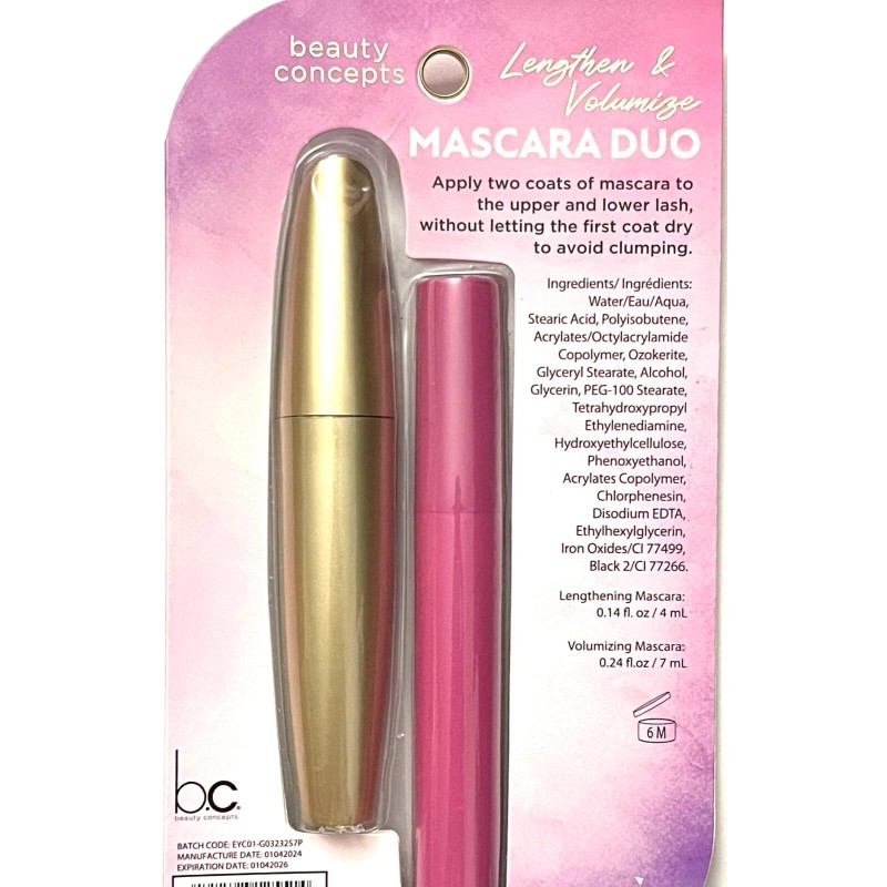 Beauty Concepts Ultra Drama 3x Voluminizing + Lengthening (Mascara Duo)