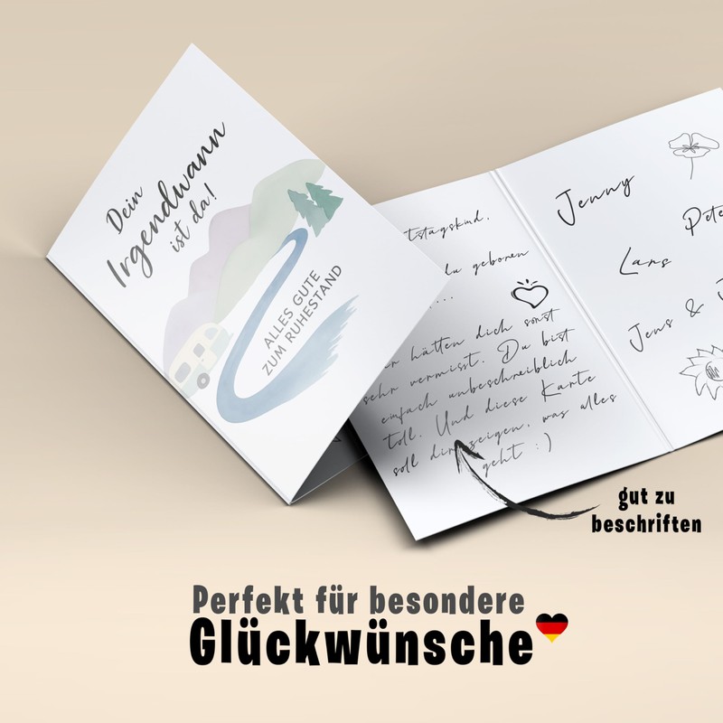 Lovely Cards - Premium Farewell Card with Envelope - DIN