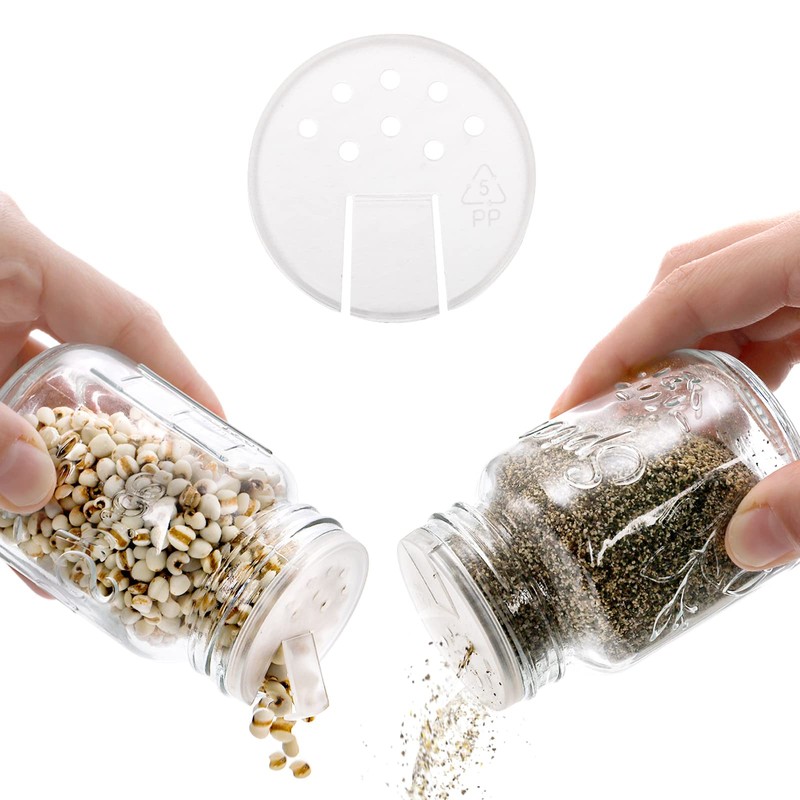 Coloch 30 Pack 4 Oz Glass Mason Spice Jar with