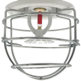 Happy Tree (6 Pack) Fire Sprinkler Head Guard Cage for 1/2" Recessed/Horizontal Sidewall Drywall-Mounted Sprinkler Heads Chrome PlatedProtector Fire Sprinkler Head Cover