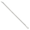 GlittersandGold Sterling Silver 4.25mm Diamond-cut Rope Chain Necklace