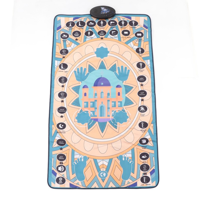 Electronic Muslim Prayer Mat 7 Languages Smart Touch Sensitive Educational