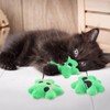 Jocomoni 6pcs St. Patrick's Day Shamrock Catnip Toy，Indoor Shamrock Shaped