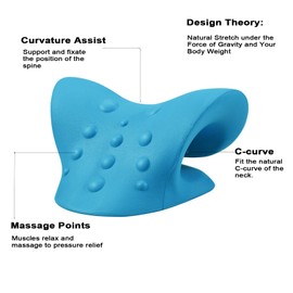 Techshining Neck and Shoulder Relaxer for Release Neck Pressure and Muscle Tensions, Neck Stretcher and Shoulder Massager for Relax 10 Minutes a Day