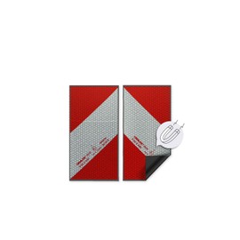 Magnetic Reflecto Car Warning Marker from Orafol Oralite 5921M in Many Variations (Reflective Film, 2 x 141 mm x 282 mm)