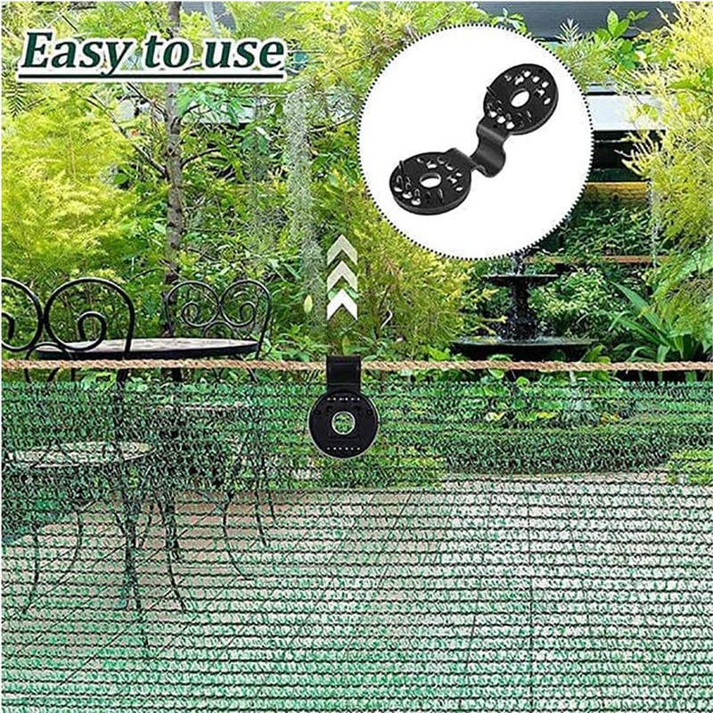100Pcs Shade Cloth Heavy Duty Lock Grip Plastic Clips for