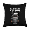 Dutch Oven BBQ Metal Fan Design Dutch Oven Throw Pillow