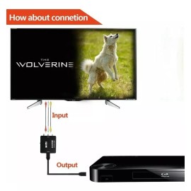 NOMARCA Adaptador Hdmi A Rca Av 1080p De Audio Y Video