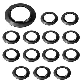 Dolly Wheel Lock Washer Replacement for Hard-to-Find Push-On Pushnuts, 5/8" Push Nut Locking Washer Fit for Hand Truck 5/8" Axle Rod Push, Phosphate + Oil, 14 Pcs.