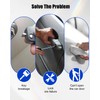 EMIHO Front Left Exterior Door Handle and Door Lock Cylinder