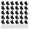 PATIKIL Plastic Corner Braces 1.06x1.06x1.07, 30 Pack L-Shape Bracket Right