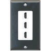 RiteAV - 3 Port HDMI 2.0 Decorative Wall Plate (Stainless