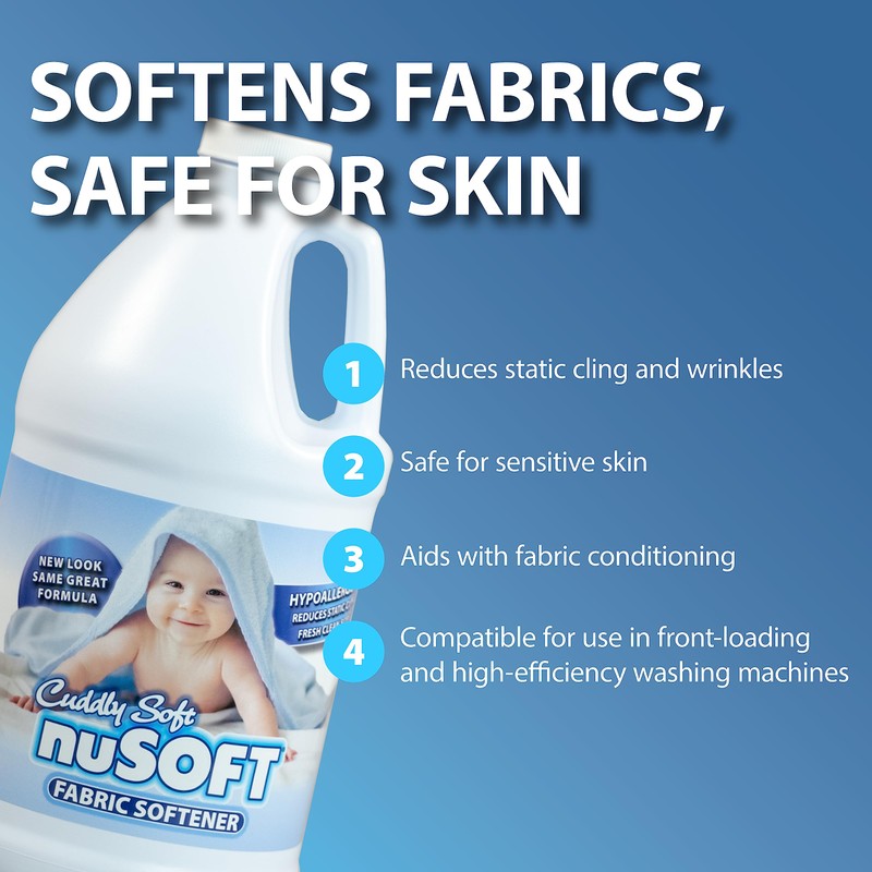 NuSoft 64 fl oz Ultra Concentrated Hypoallergenic Fabric Softener -