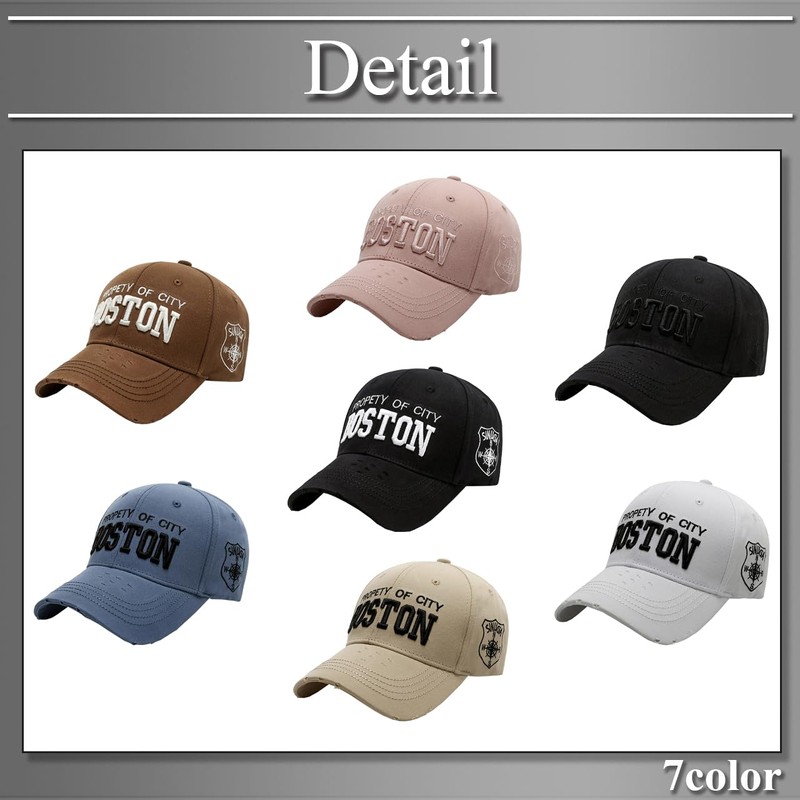 Buzz Selection CAP197 Cap, Embroidery, Hat, English Work, Distressed Design,